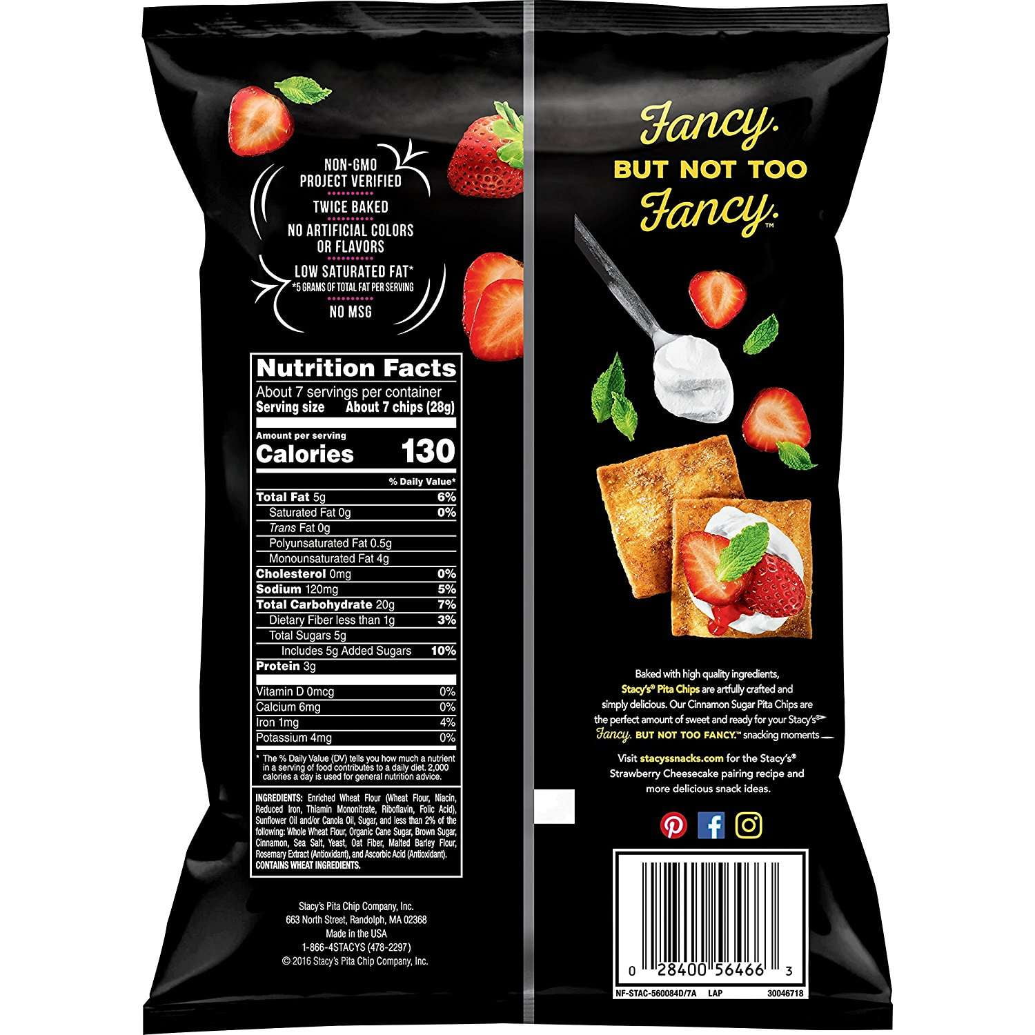 Stacy S Cinnamon Pita Chips Nutrition Facts Blog Dandk