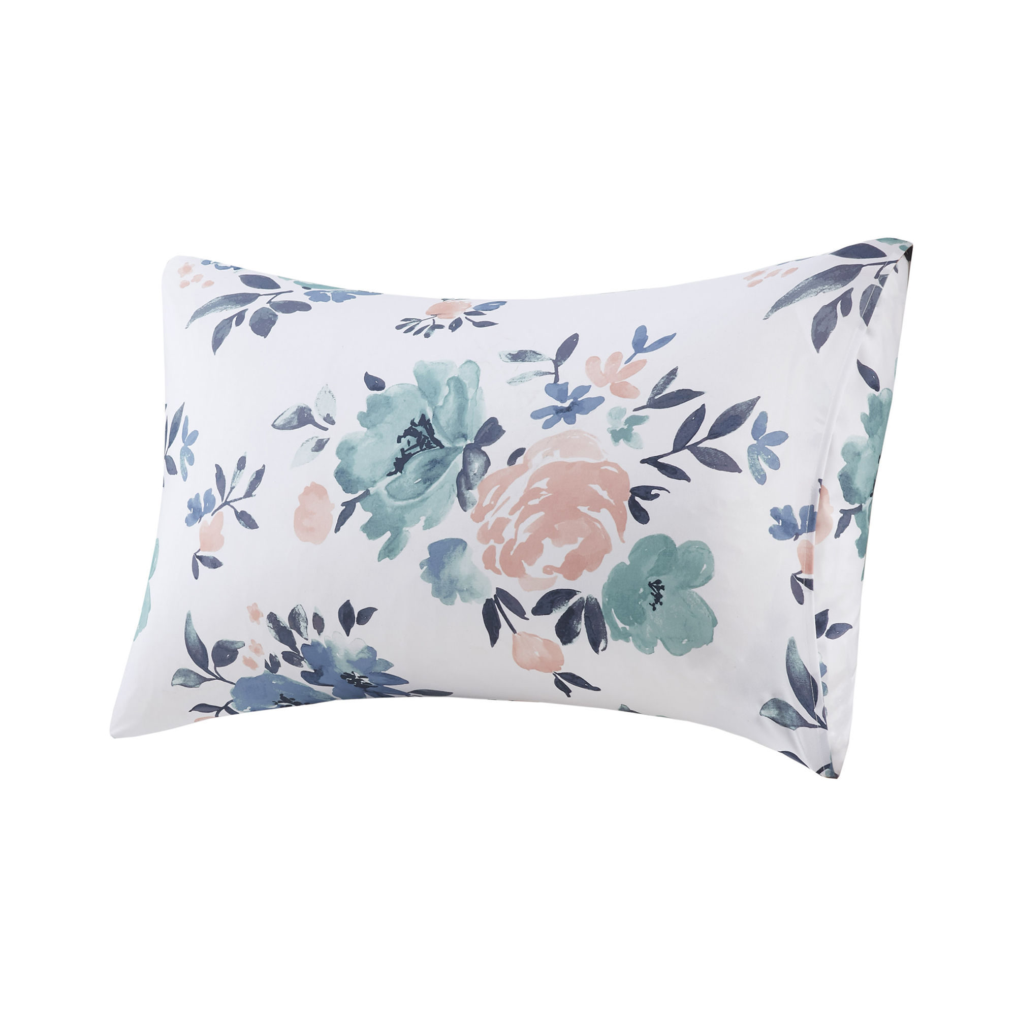Mainstays Woven Printed Floral Microfiber Standard Pillowcase Cover, 20 ...