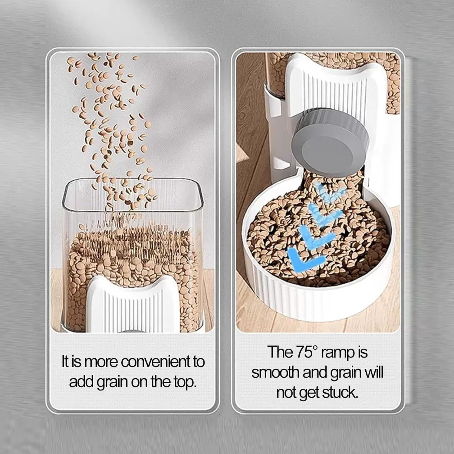 RKXQT Automatic Cat Feeder and Water Dispenser, Cat Food Dispenser, Can Be Hung, Automatic Feeder for Small Medium Dogs Cats Pets Animals