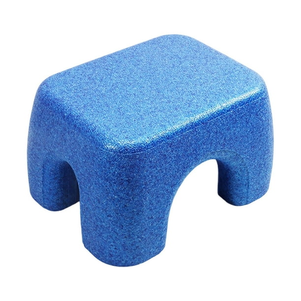 Taburete infantil, reposapiés de espuma multiusos para cambiar zapatos, para cama, Azul