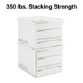 thumbnail image 4 of Staples 65% Recycled Corrugated File Box Lift Off Lid Letter/Legal Size White/Black 10/Pack, 4 of 9