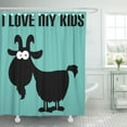 thumbnail image 1 of ABPHQTO Cabra I Love My Kids Lover Breeder Funny Loves Cortina de ducha 150x180 cm, 1 of 1