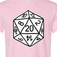 thumbnail image 4 of Inktastic 20 Sided White Dice T-Shirt, 4 of 5