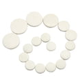 thumbnail image 1 of Mosiee 17Pcs Bb Clarinet Pads Sound Hole Pad Replacement Accessories Set White Suitable For Clarinet Instruments Practical Spare Parts, 1 of 8