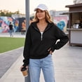 thumbnail image 6 of Womens Hoodies Half Zip Y2k Cute Sweatshirts Fall Winter Fashion Workout Sweatshirts 2026 L, 6 of 7