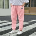 thumbnail image 2 of Sweat Pants For Girls Kids Toddler Baby Boy Girl Pants 3 Pack Solid Color Sweatpants Jogger Athletic Trousers Casual Multipacks Fall Bottoms, 2 of 5