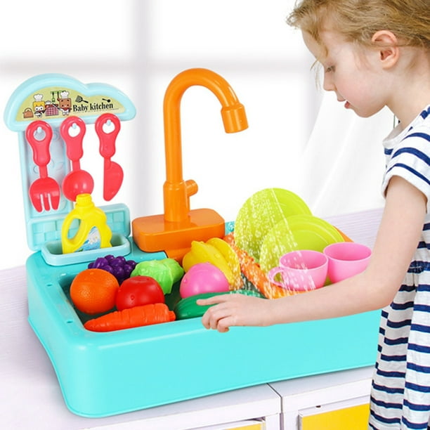 Cuisines Jouer Nourriture Enfants Évier Lave Vaisselle Jouet