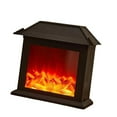 thumbnail image 1 of Linterna de chimenea, linterna de chimenea sin llama con efecto de llama, pequeña chimenea falsa con llama LED, adornos navideños para interiores y Techo plano, 1 of 8