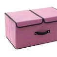 thumbnail image 4 of Caja de almacenamiento de lino de algodón tapa doble de diseño de deflector de caja de almacenamiento de tela para guardarropa ANGGREK Otros, 4 of 8