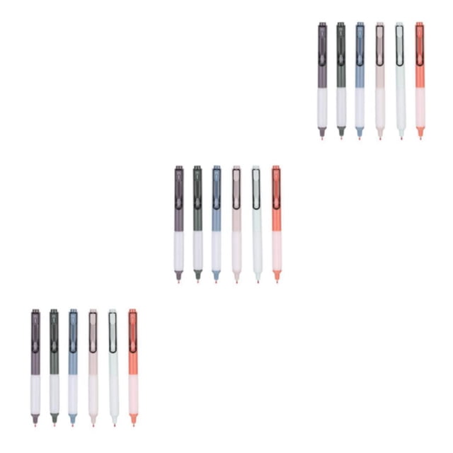 ZLight 6pcs Fine Point Pen Easy To And Everyday Writing Smooth Writing Durable Ink multi color 3Set