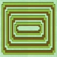 thumbnail image 1 of Ahgly Company Machine Washable Indoor Square Transitional Olive Green Area Rugs, 4' Square, 1 of 7