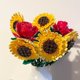 thumbnail image 2 of Bloques de ramos de flores, colección botánica, girasoles, 2 of 2