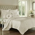 thumbnail image 2 of Five Queens Court Saranda Satin Quilted Coverlets – Silver, 2 of 5