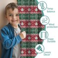 thumbnail image 3 of Blackout Kids Curtains,Red and Green Christmas Snowman Pattern Childrens Insulated Curtains Set Of 2,Bedroom Essentials,Toddler Room Decor 42"x63", 3 of 5