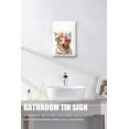 thumbnail image 4 of Dachshund with Floral Crown Metal Tin Sign, Dog Wall Art, Dachshund Gifts For Women, Dachshund House Decor for Bedroom Living Room Kitchen Bathroom Porch Wall Decor 12x16 Inches, 4 of 6
