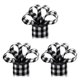 thumbnail image 1 of Accesorio de cinta con cable de Navidad Advancent decoración de arpillera a cuadros negro Blanco 15m, 1 of 6
