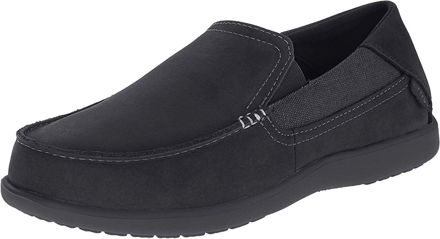 crocs santa cruz 2 luxe leather black