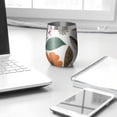 thumbnail image 3 of 12oz Stemless Wine Tumblers Pioneer Flower and Bird Vacuum Insulated Stainless Steel Travel Tumbler Cups Mug with Lid and Straw for Champaign,Cocktail,Beer with Cleaning Brush, 3 of 5