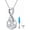 04:simulated diamond, variant on 925 Sterling Silver Infinity Urn Necklace for Ashes, Always in My Heart Heart Birthstone Locket Memorial Necklaces Keepsake Cremation Jewelry for A Loss of Loved Ones, 18"+2"