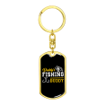 thumbnail image 4 of Daddy'S Fishing Buddy Hook Stainless Steel or 18k Gold Premium Swivel Dog Tag Keychain, 4 of 8