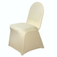 thumbnail image 6 of BalsaCircle 12 Champagne Spandex Stretchable Banquet Solid Chair Covers Slipcovers, 6 of 7