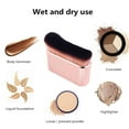 thumbnail image 2 of Large Synthetic Hair Flat Face & Body Kabuki Brush with Plastic Handle, Custom Color, Suitable for Foundation Application, Single Piece in Gift Box Packaging, 2 of 6