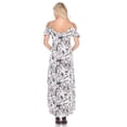 thumbnail image 4 of White Mark Women's Cold Shoulder Tie Dye Maxi Dress, 4 of 5