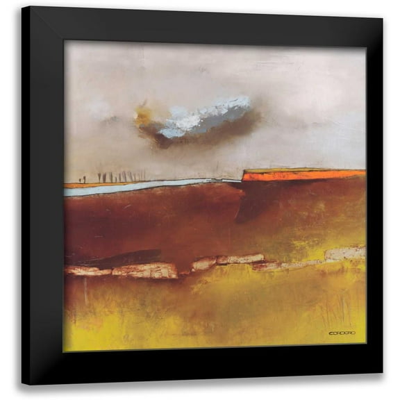 Cordaro, Emiliano 12x12 Black Modern Framed Museum Art Print Titled - Fascinating Landscape I