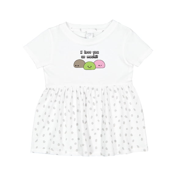 Inktastic I Love You So Mochi Girls Baby Dress