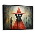 thumbnail image 2 of Designart "El Hombre Coral and Grey Mexico Art" Mexican Floater Framed Canvas Wall Art, 2 of 7