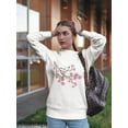 thumbnail image 2 of Pink Flowers On A Branch. Sweatshirt Women -GoatDeals Designs, Female Medium, 2 of 4