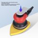 thumbnail image 5 of Lijadora neumática de 1/4 pulgadas, pulidora de 90PSI, máquina de lijado neumática de vibración larga triangular, 10000RPM, 5 of 8