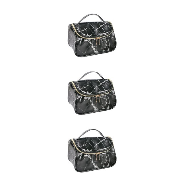 maskred Cosmetic Bag Convenient Multipurpose Storage Carry Handbag Carrying Pouch Holding Container Travel Makeup Organizer Type 4 3Set