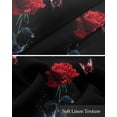 thumbnail image 6 of Red Roses Kitchen Valances for Windows Farmhouse Linen Window Valance Curtain for Living Room Window Treatment Modern Art Splash Flowers Butterfly Valance Rod Pocket Topper Drape, 54 x 18 Inch, 6 of 6