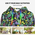 thumbnail image 4 of Lsque Watercolor Cactuses Pattern Casual Women's Hoodie,Hooded Sweatshirt with Kangaroo Pocket,Pullover Hoodie with Eye-catching Drawstrings-Small, 4 of 7