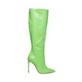 thumbnail image 2 of Steve Madden Idina Green Crocodile Stiletto Knee High Heel Pointed Toe Boots (Green Crocodile, 9.5), 2 of 9