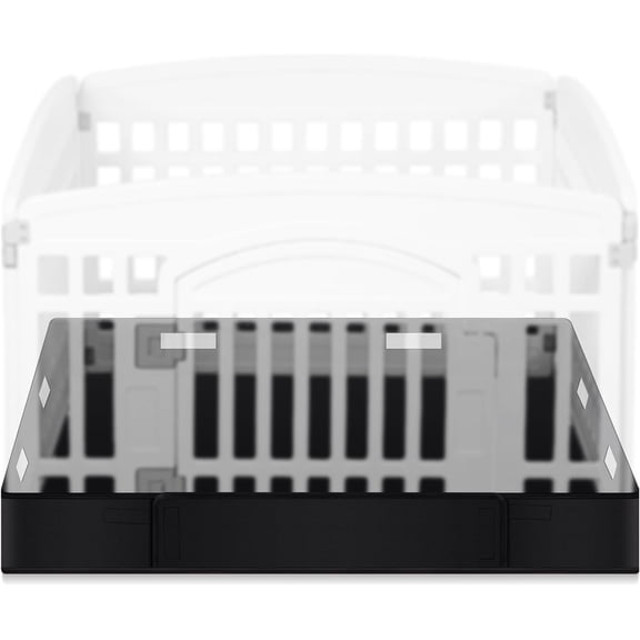 Dog Playpen Bottom Pad, Black, Solid Color Fits for 36 Inch 4 Panels Pet Exercise Mat Puppy Crate Pad Reusable Washable Pet Training Pee Mat, Playpen Not Included