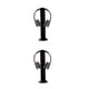 thumbnail image 2 of Tholdsy 1 pieza de acrílico para auriculares, soporte para auriculares, soporte Universal de exhibición de moda para auriculares negro 25*7.3*8.5 cm 2piezas, 2 of 5