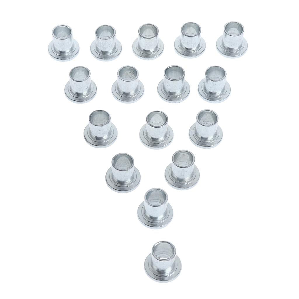 16pcs Iron Inline Roller Skate Wheels Bearing Spacers Corrosion Resistant 