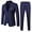 Navy, variant on Boy Suits Slim Fit Formal Suit Set Jacket and Pants for Kids Wedding Party Size 10-11 Years