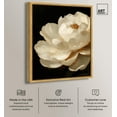 thumbnail image 3 of Dramatic Bloom Canvas Dark Elegant Florals by Art Remedy, Gold Frame, 20 x 24, 3 of 7