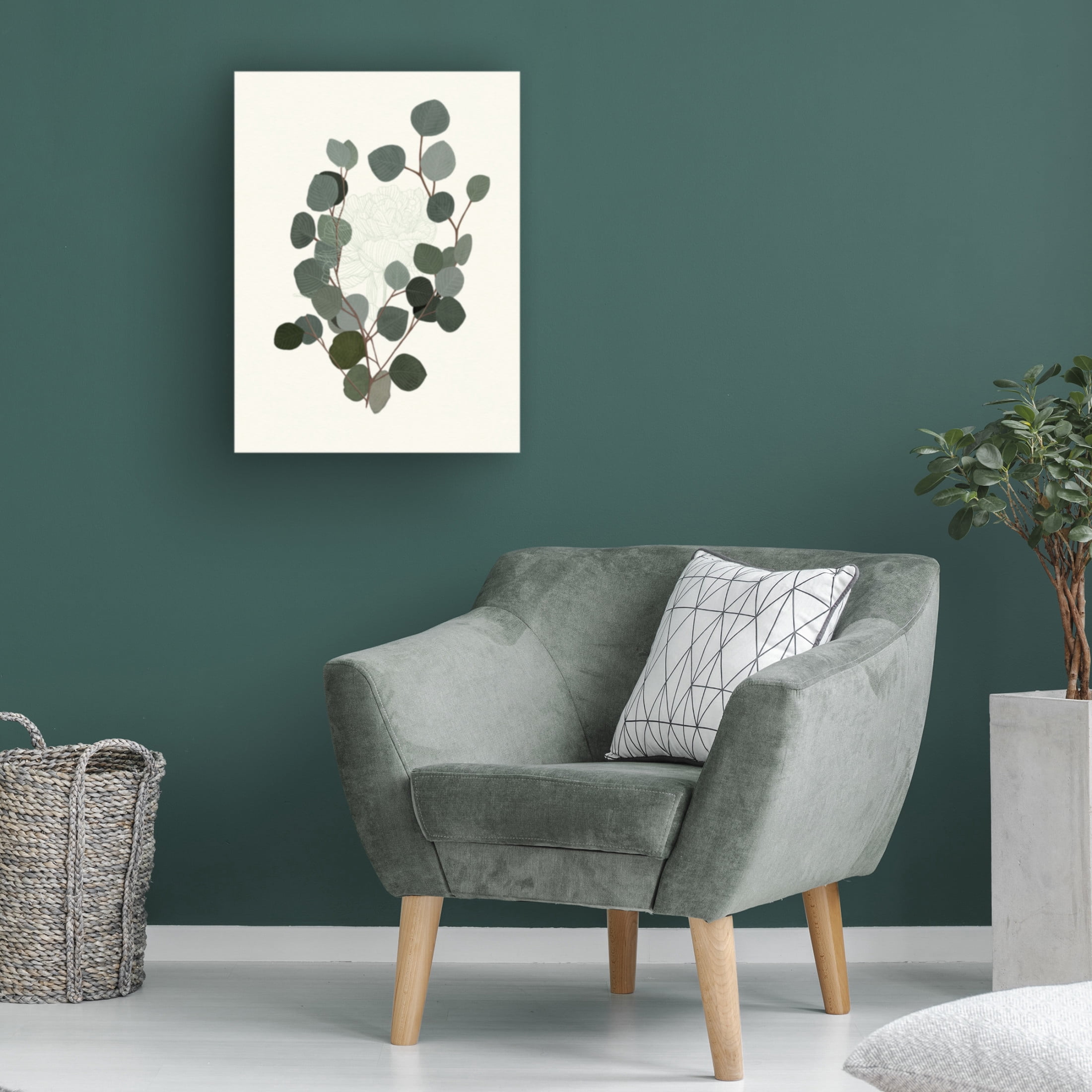 Trademark Fine Art Katie O'Shea  Eucalyptus Leaves II Canvas Wall Art