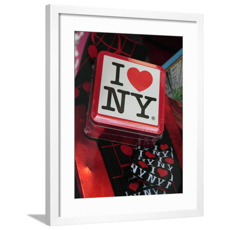 Souvenirs, I Love Ny, for Sale in a Gift Shop in Rockefeller Center, New York City, New York, Usa Framed Print Wall Art By Bruce Yuanyue (Best Shopping Sales In Usa)