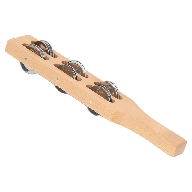 Wooden Handle Jingle Bell,Children Hand Jingle Bell Bell Stick Musical Toy Jingle Bell Stick Highly Versatile