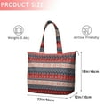 thumbnail image 4 of Red and Blue Christmas Knitted Pattern Travel Tote Bags for Women Carry On,Large Weekender Bags for Women Travel,Multi Functional Duffle Bag for Work,Shopping,Sports, 4 of 5