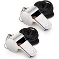 thumbnail image 1 of Stainless Steel Super Loud Sports Whistle With Lanyard, 1 of 5