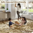 thumbnail image 4 of JoanKaren 5'x7' Machine Washable Abstract Area Rugs,Soft Modern Marble Rug for Living Room Bedroom Dining Room Office with Non Slip,Brown, 4 of 8