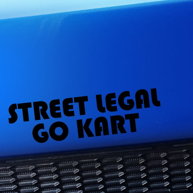 Street Legal Go Kart Magnetic Grill Badge | Fun Car Accessory For Mini Cooper, 3 Inch Thick Magnet