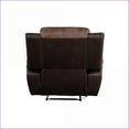 thumbnail image 4 of Recliners Power Motion Channeled Tufted Polished Microfiber, Toffee & Espresso | Espresso | Wood+Fabric, 4 of 6