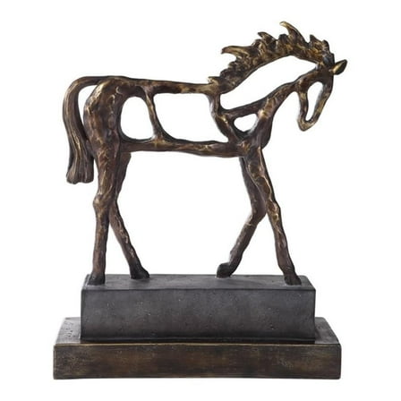 Bowery Hill Contemporary Horse Sculpture in Antique Bronze
